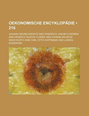 Book cover for Oekonomische Encyklopadie (216)