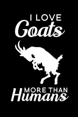 Book cover for I love Goats more than humans