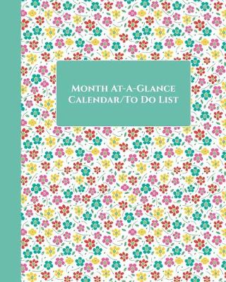 Book cover for Month-At-A-Glance Calendar/To-Do List (Daisies/Green)