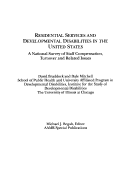 Book cover for Residential Services and Developmental Disabilities in the United States