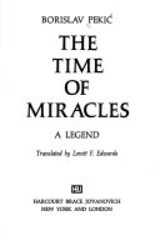 Cover of Time of Miracles