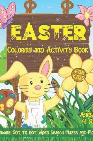 Cover of Easter Coloring and Activity Book for Kids Ages 4-8