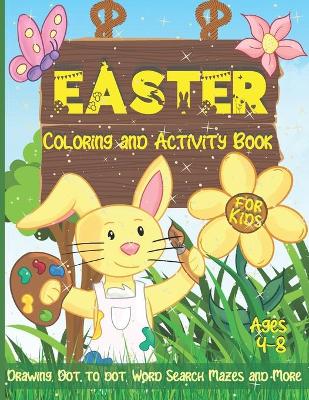 Book cover for Easter Coloring and Activity Book for Kids Ages 4-8