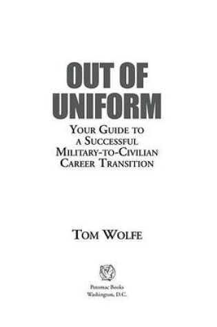 Cover of Out of Uniform
