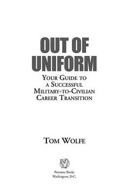 Book cover for Out of Uniform