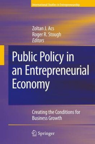 Cover of Public Policy in an Entrepreneurial Economy