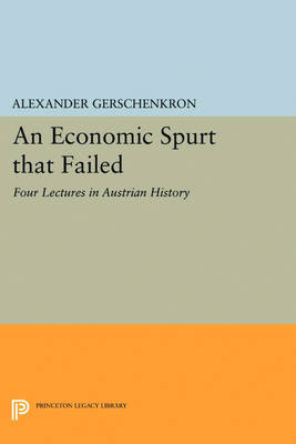 Book cover for An Economic Spurt that Failed