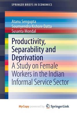 Cover of Productivity, Separability and Deprivation