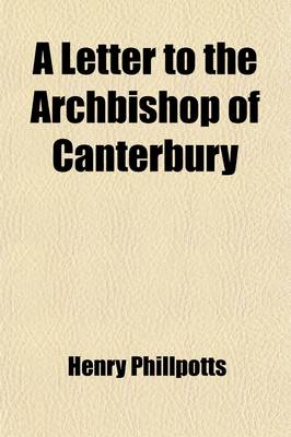 Book cover for A Letter to the Archbishop of Canterbury