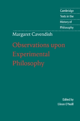 Book cover for Margaret Cavendish: Observations upon Experimental Philosophy