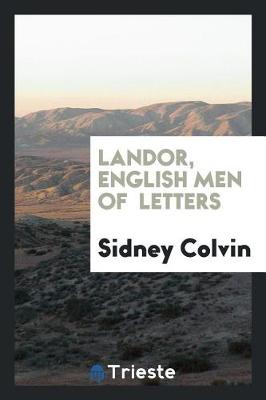 Book cover for Landor, English Men of Letters