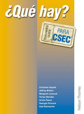 Book cover for ?Que Hay? Teacher's Guide para CSEC