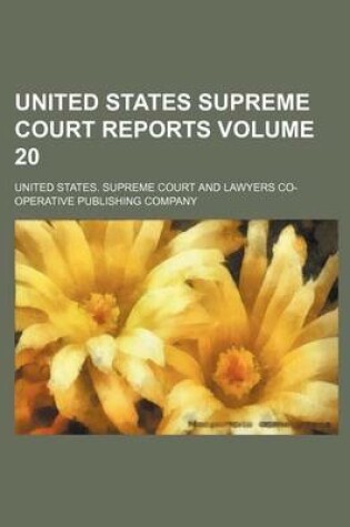 Cover of United States Supreme Court Reports Volume 20