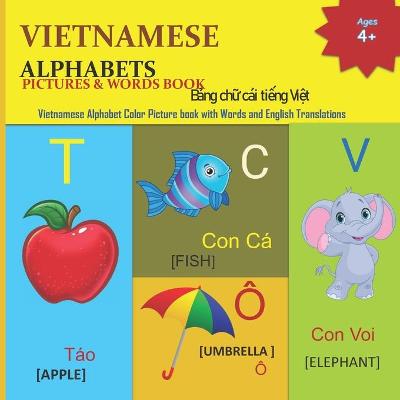 Book cover for Vietnamese Alphabets Pictures & Words Book