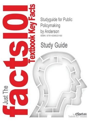 Book cover for Studyguide for Public Policymaking by Anderson, ISBN 9780618215515