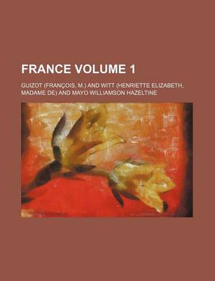 Book cover for France Volume 1