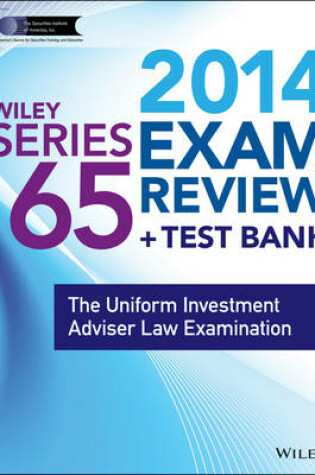 Cover of Wiley Series 65 Exam Review 2014 + Test Bank