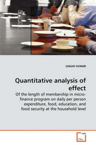 Cover of Quantitative analysis of effect