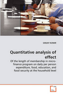 Book cover for Quantitative analysis of effect