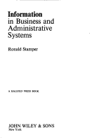 Cover of Information in Business and Administrative Systems