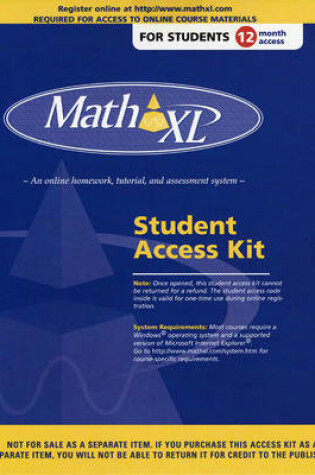 Cover of MathXL -- Valuepack Access Card (12-month access)