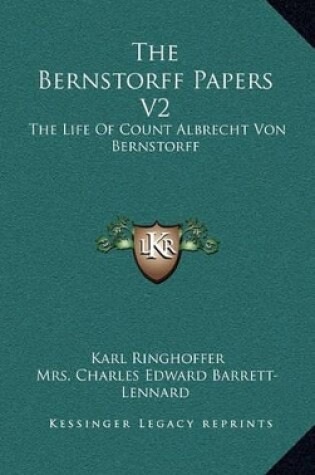 Cover of The Bernstorff Papers V2