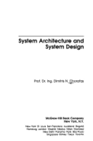 Cover of Systems Architecture and Systems Design