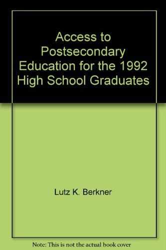 Cover of Access to Postsecondary Education for the 1992 High School Graduates