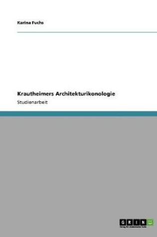 Cover of Krautheimers Architekturikonologie