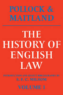 Book cover for The History of English Law: Volume 1