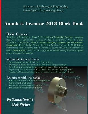 Book cover for Autodesk Inventor 2018 Black Book