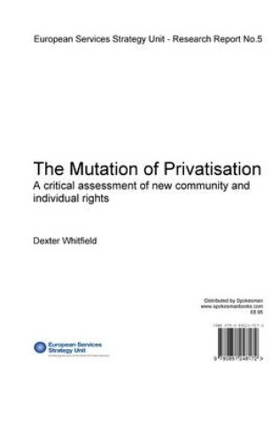 Cover of The Mutation of Privatisation