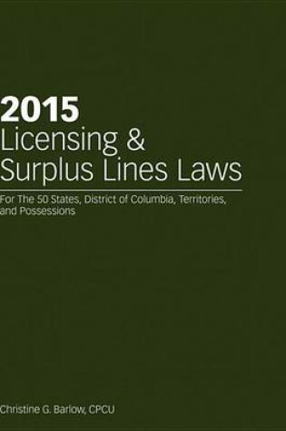 Cover of 2015 Licensing & Surplus Lines Laws