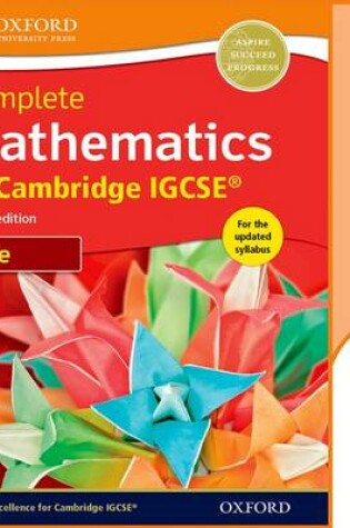 Cover of Complete Mathematics for Cambridge IGCSE® Online Student Book (Core)