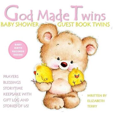Book cover for Baby Shower Guest Book Twins