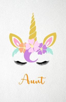 Book cover for Aunt A5 Lined Notebook 110 Pages