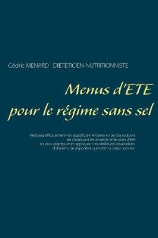 Cover of Menus d'été pour le régime sans sel