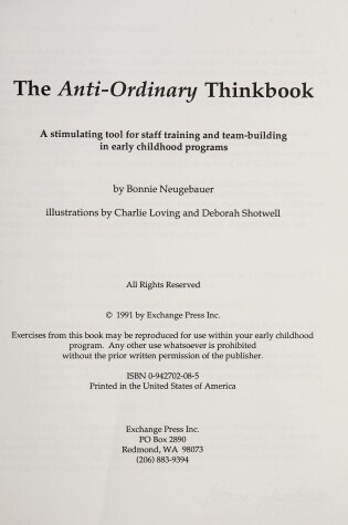 Cover of Anti-Ordinary Thinkbook