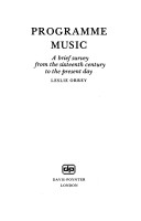 Book cover for Programme Music