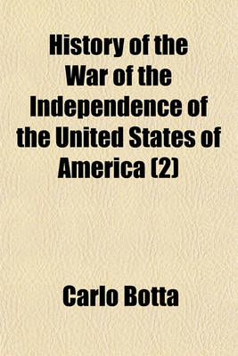 Book cover for History of the War of the Independence of the United States of America (Volume 2)