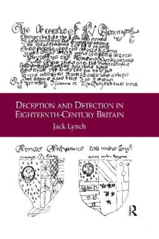 Cover of Deception and Detection in Eighteenth-Century Britain