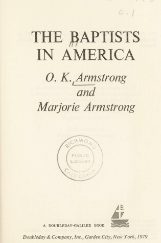 Cover of The Baptists in America