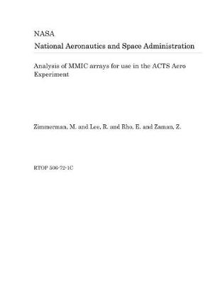 Book cover for Analysis of MMIC Arrays for Use in the Acts Aero Experiment