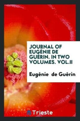 Cover of Journal of Eugenie de Guerin