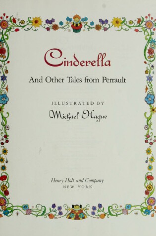 Cover of Cinderella, and Other Tales from Perrault