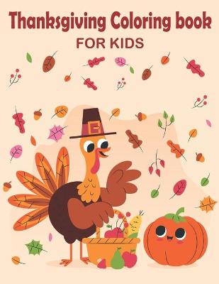 Book cover for Thanksgiving Coloring Book for Kids