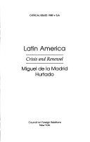 Book cover for Latin America