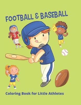 Book cover for Football & Baseball Coloring Book