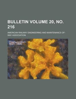 Book cover for Bulletin Volume 20, No. 216