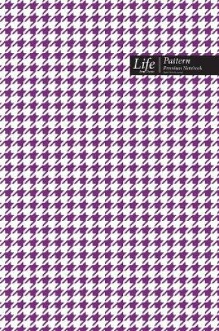 Cover of Checkered II Pattern Composition Notebook, Stylish Portable Write-In Journal (A5), 144 Sheets Purple Cover